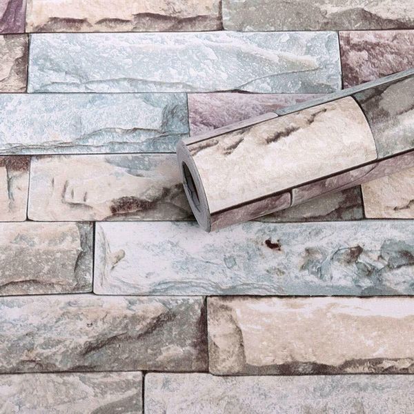 

haohome яркий кирпич самоклеющиеся обои для очистки и палочки контактные бумаги декор виниловые обои для гостиной f jellnyh