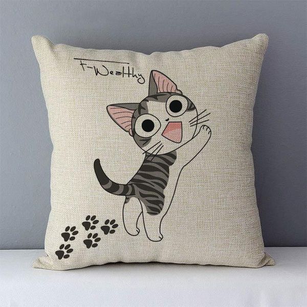 

cushion/decorative pillow chi's sweet home cushion cover 12 kinds cute cat printed cozy child's room decorative pillows quality co