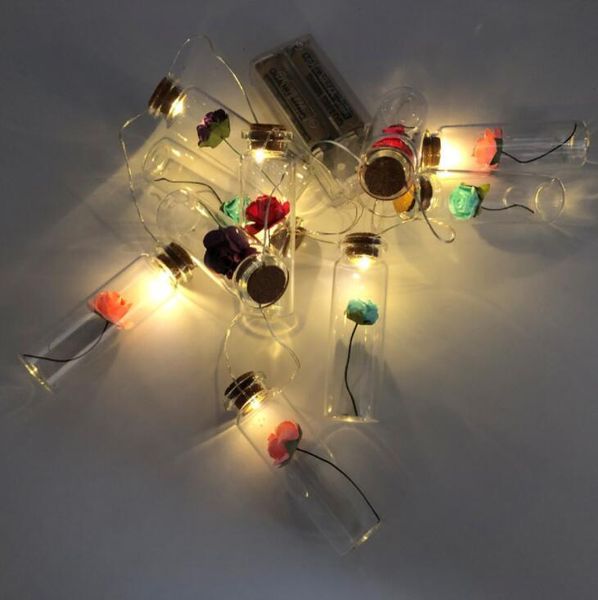 LED plástico garrafa de bronze filamento lâmpada cadeia de natal decoração de Natal presentes criativos y200903