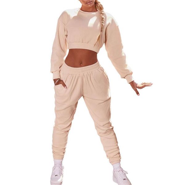 

fall two piece set tracksuit women clothes pants sets female casual outfits jogging suit korean sports wear cotton tracksuits, Gray