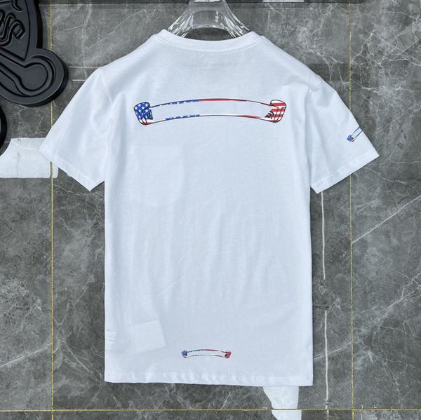 

brand summer luxury men's ch fashion t shirts designers chromes tees correct horseshoe sanskrit cross polos boy graffiti t-shirts women, White;black