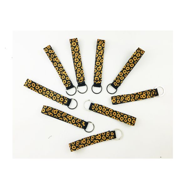 

sunflower neoprene regular wristlet key chains 2019, Silver