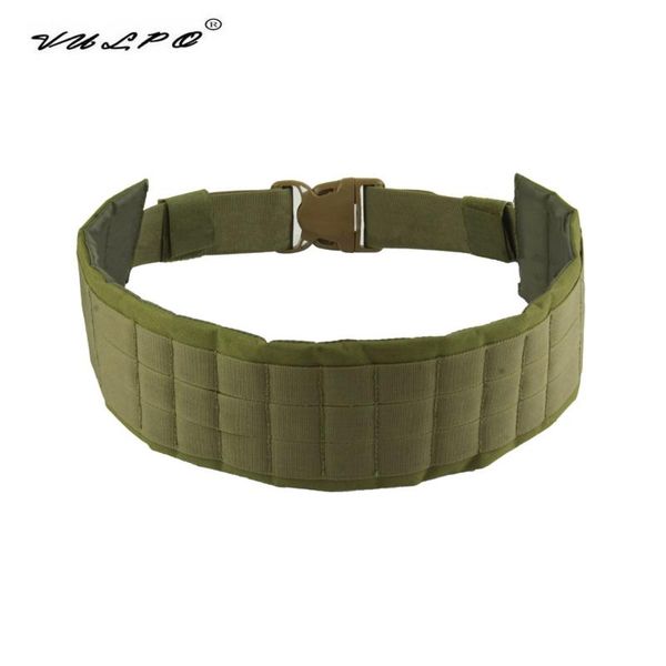 

waist support vulpo style molle padded belt outdoor equipment for paintball, Black;gray