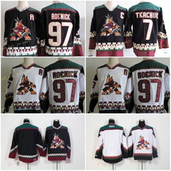 

arizona hockey jerseys coyotes 19 shane doan 23 oliver ekman-larsson 97 jeremy roenick 7 keith tkachuk classsic stitched jerseys, Black;red