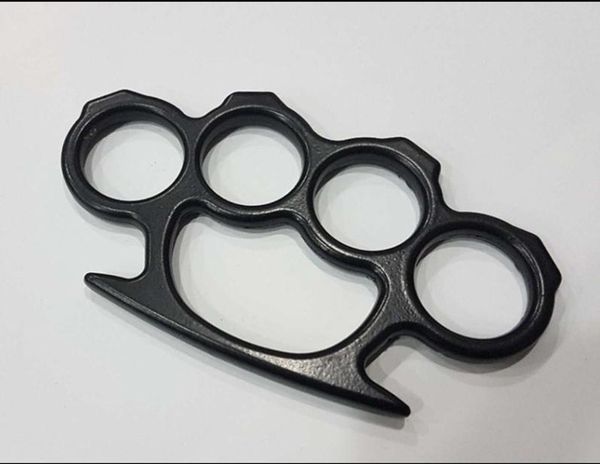 

10pcs silver black gold three colors thin steel brass knuckle dusters self defense personal security women's and men's self-defens