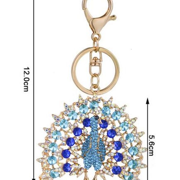 

key the creative chain diamante cartoon peacock peacock spreads its tail key ring beacuiful fashion accessory girl bag h, Slivery;golden