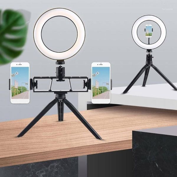 

pgraphy 360-degree led selfie ring light dimmable usb camera phone studio ring light for live makeup video1