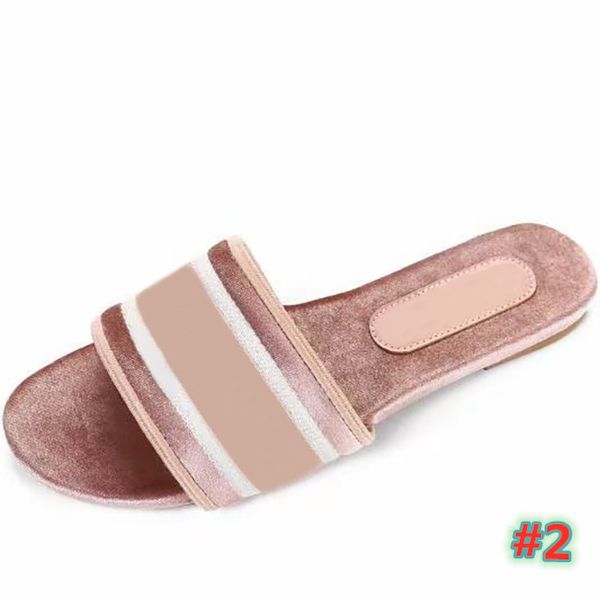 

2020 paris trendy beach slides scuffs womens nice slippers summer sandals ladies flip flops multicolors embroidered floral shoes size35, Black