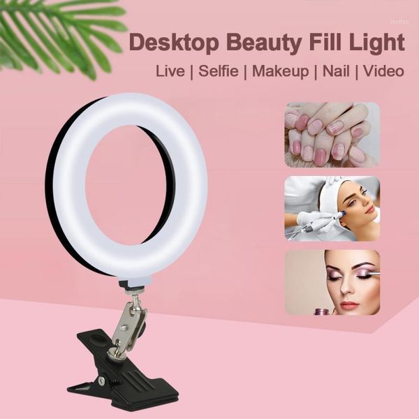 

flash heads dimmable protable led pography lighting 20cm selfie ring light for youtube live streaming po studio video lamp1