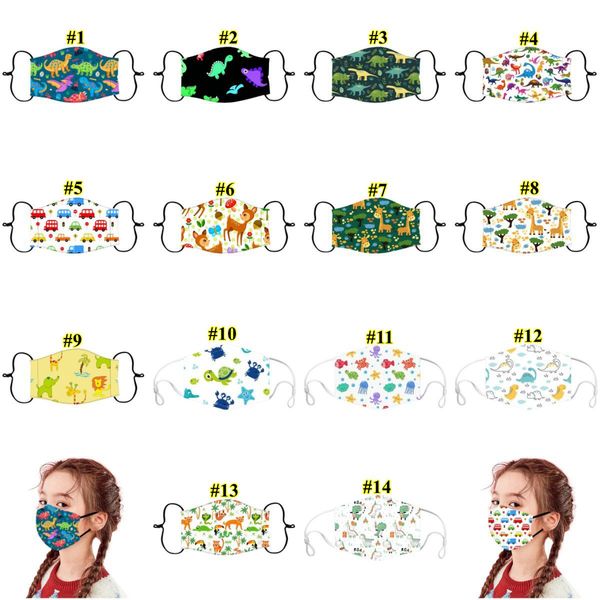 

kids cartoon animal face masks pm2.5 factory anti-fog haze dust protection washable hanging ear baby reusable mask eec2860