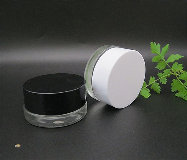 DHgate Vasi per vasetti di crema per gli occhi in vetro con fondo spesso trasparente da 3g 5g con coperchio a vite in plastica, vasetto per campione di lozione per il corpo a bocca larga make up barattolo di vetro balsamo per le labbra freeship all'ingrosso