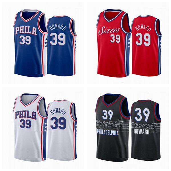 

2020/21 men dwight 39 howard jersey black city jersey, Black;red