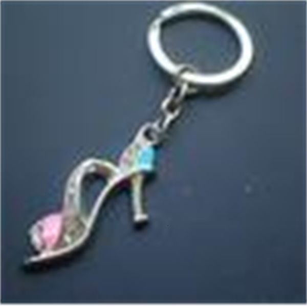 

keyring key ring fashion zinc alloy sell keychain with shoe charms, 50pcs/lot, ck0051, Silver