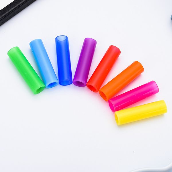 

stainless steel silicone tips reusable drink straw soft tube nozzle food grade safty tip for straws 6mm yfa2693