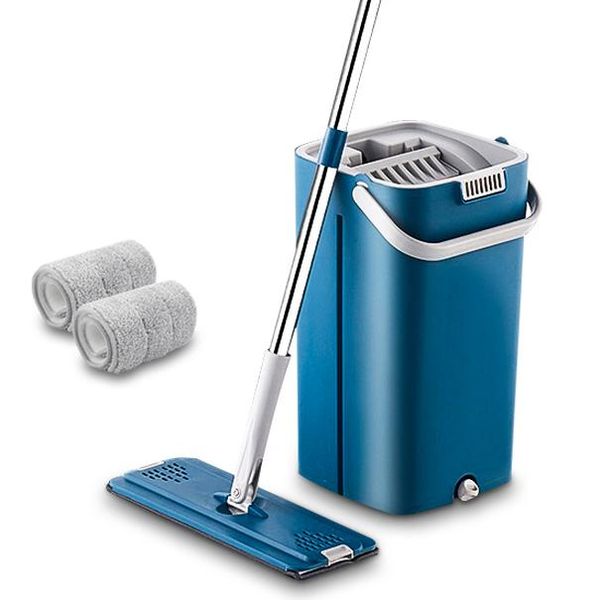 

волшебная очистка швабра свободная рука швабра с ведрыми полов сжатие плоская швабра с водой домашний кухонный пол чистый wmtdiw