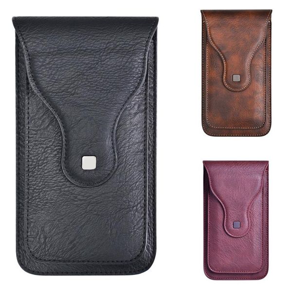 

vintage leather waist bag phone pouch belt hip belt loop holster wallet carry case sport purse for men