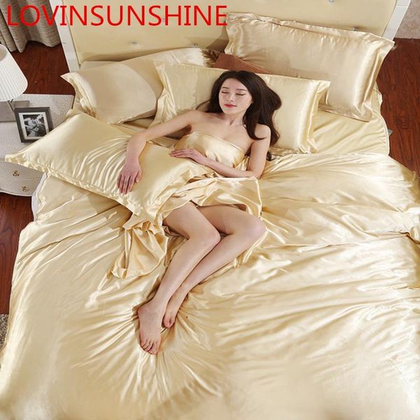 

bedding sets lovinsunshine luxury silk duvet cover comforter king size ao02#