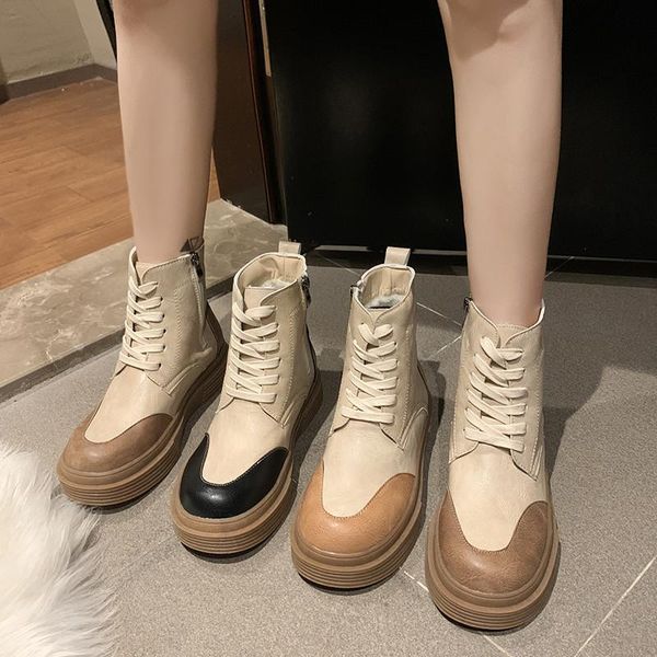 

snow boots for women round toe shoes winter footwear boots-women mid-calf lolita rubber mid calf 2020 ladies rock low, Black