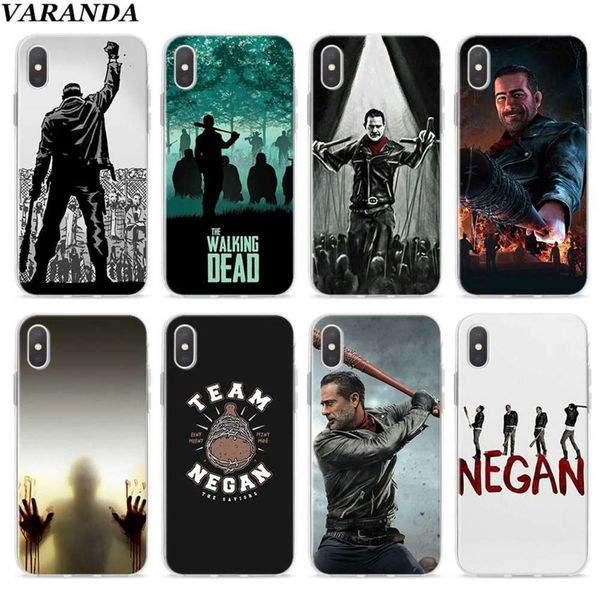 

bgrfvip 11 pro 7 8 plus 6 6s plus 5 5s x r xs max's negan transparent walking corpse suit, tpu soft coverswza