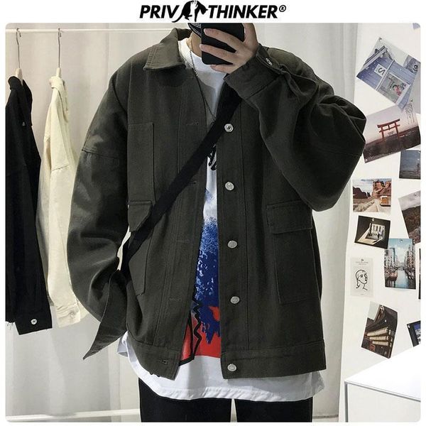 

hip hop safari style men's jackets 2020 spring solid black man jacket outwear streetwear casual coat clothes1, Black;brown