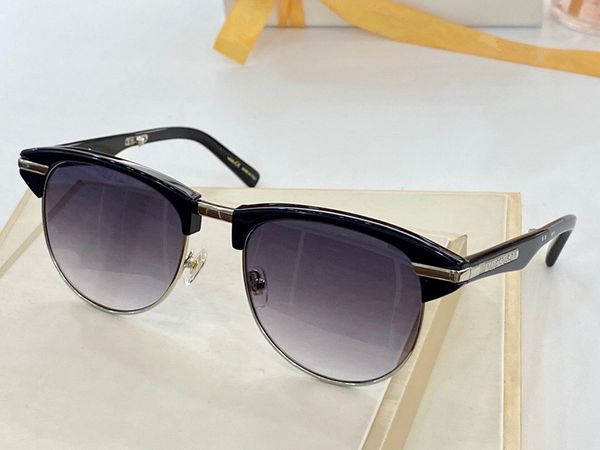 

1054 new style foldable storage sunglasses fashion women and men fashion oval simple uv 400 lens plate inlaid metal oval full frame, White;black