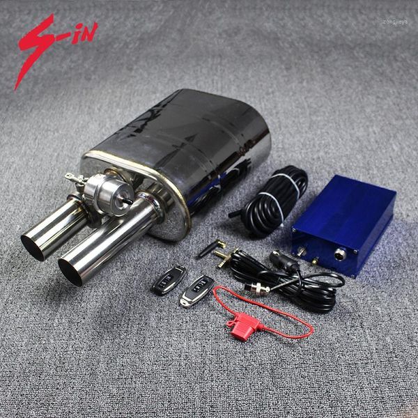 

muffler vacuum pump valve 51mm / 63mm 76mm exhaust cutout 1 inlet 2 outlet cut out1