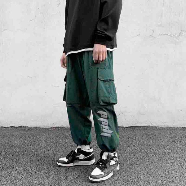 

2021 new black autumn green fashionable corridors sweatpants male sweat pants nvfm