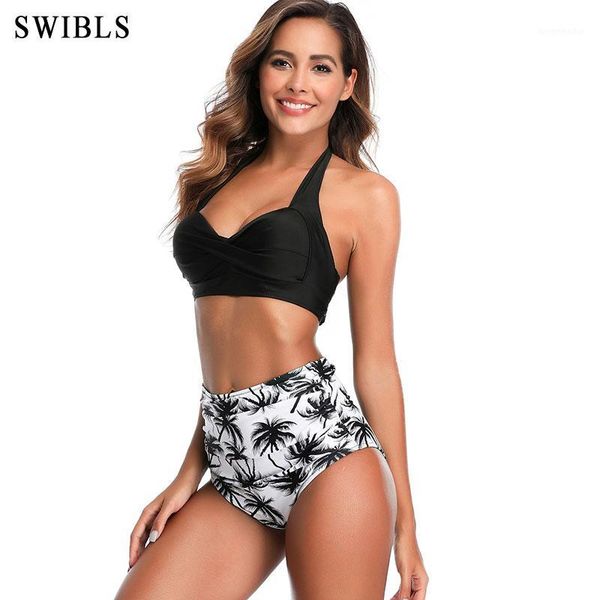 

women swimwear s-2xl bikini plus size bathing suit high waist brazilian beach biquini swimming suit female bather swimsuit1, White;black