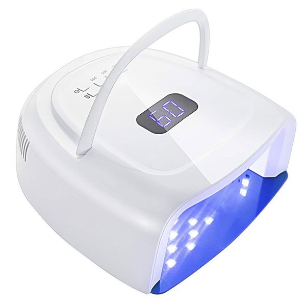 

60w rechargeable led gel nail lamp cordless uv led nail light nail dryer for gel nails with lifting handle touch sensor lcd screen