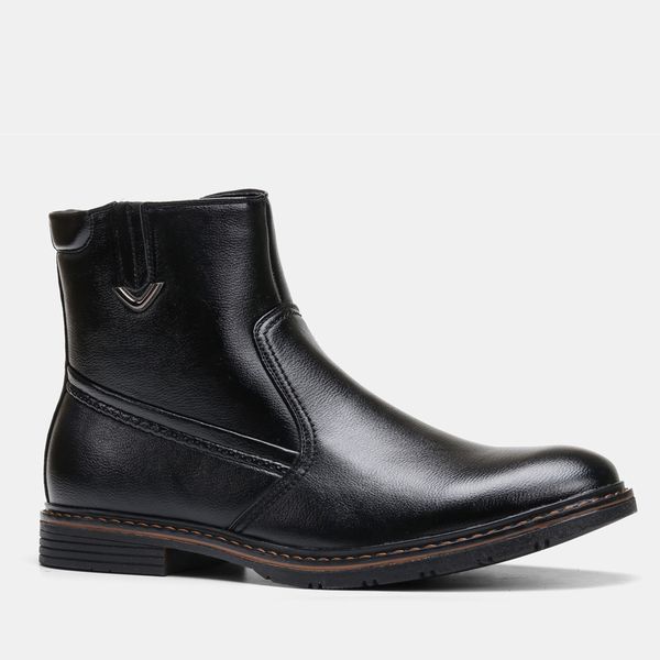 

40-45 snow boots comfortable warm 2020 non-slip men winter shoes, Black