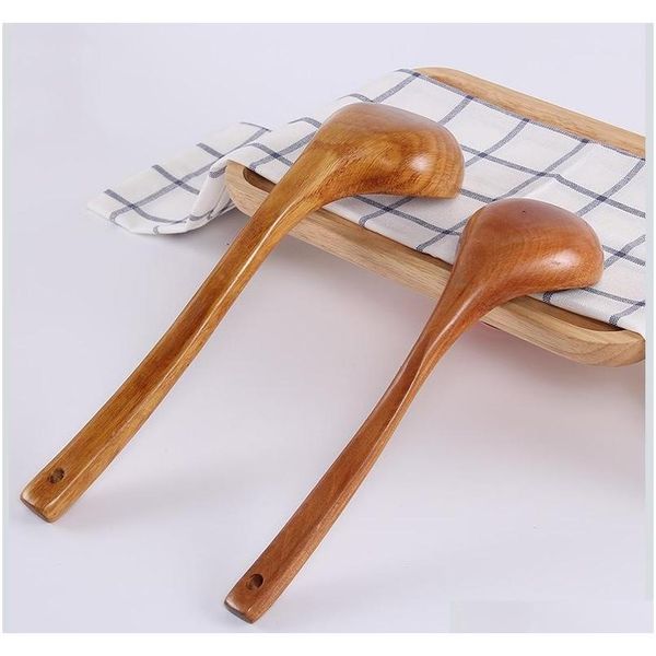 

soup spoon wooden large long handle pot porridge spoon oil kitchen special solid ca jlloqz homecart