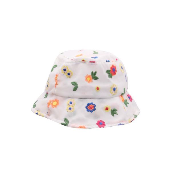 

new korean style flower lace mesh bucket sun hat spring summer flat bucket hat fashion ladies breathable fedora visor hat nz141 h bbydyb