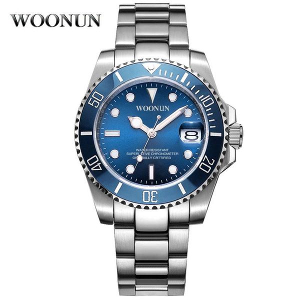 

brand men watches stainless steel matic mechanical watches men luminous dial watch man horloges mannen reloj hombre bbyowk alice_bag, Silver