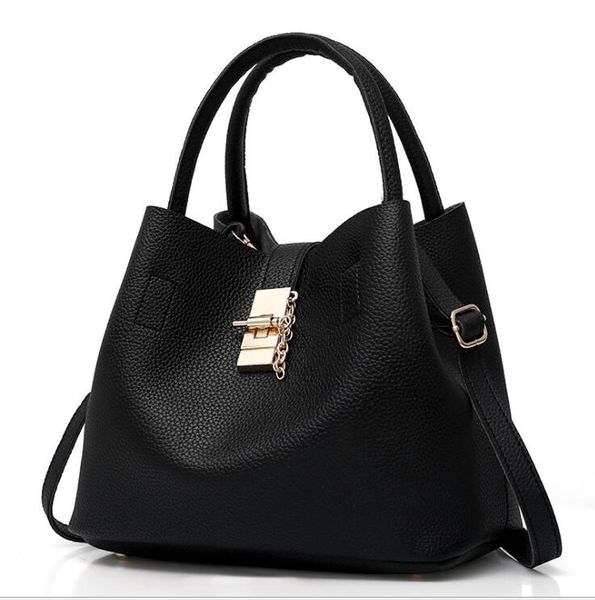 

hbp women shoulder bag female pu bucket bag female european and american fashion microfiber leather single shoulder messenger bag