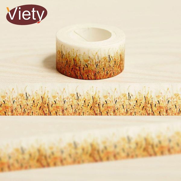 

2016 0m autumn grass washi tape decoration scrapbooking diary masking tape sticker papeterie autocollant kawaii stationery h