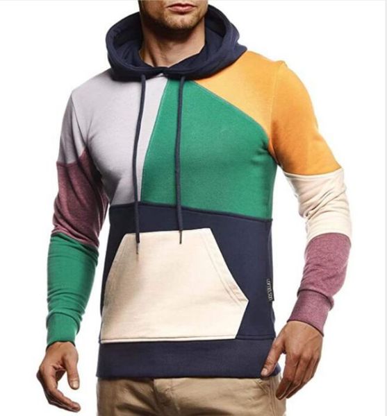 

2020 new cross-border style fashionable hoodie for men and women in matching colors and contrasting colors, Black