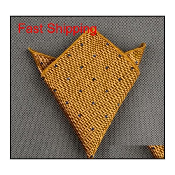 

10pcs fashion handkerchief printed dot plaid pocket square for men suits wedding party hankies mouchoir qylknb queen66, Blue;white