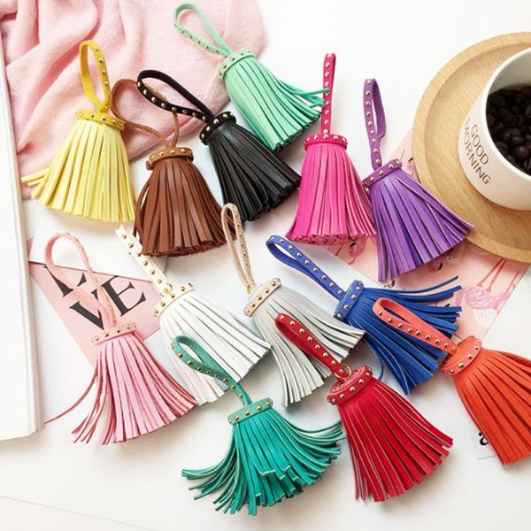 

5pcs imitation suede rivets tassels jewelry curtain garments decorative accessories key hand catenary pendant craft tassels diy h jllijf
