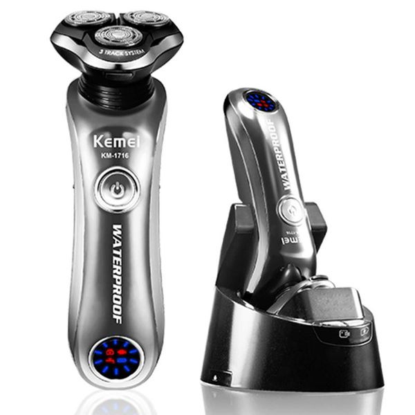 

electric shavers professional rotary shaver wet dry beard razor for men rechargeable facial shaving machine with smart cleaner