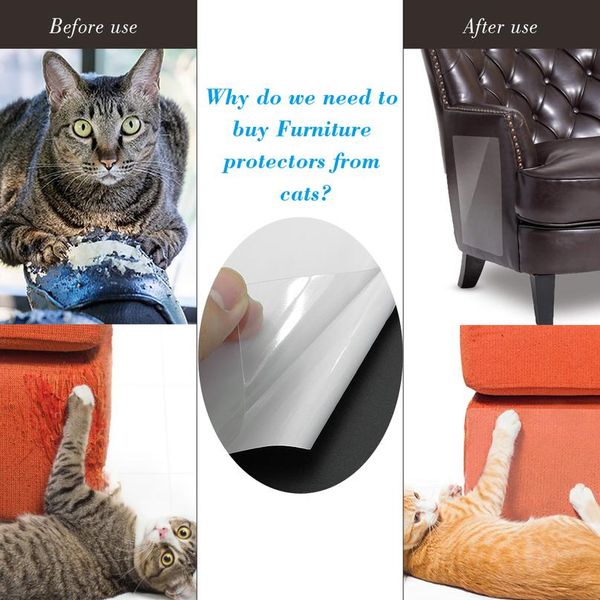 

2pcs/lot sofa cat claw protector self-adhesie protect pads cat scratching post furniture protective cover for leathe bbyfcz