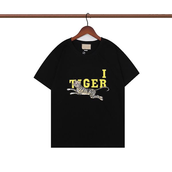 

summer fashion men women designer t shirts men's palm luxury letter print tiger t shirt clothing short sleeve tees 2022, White;black