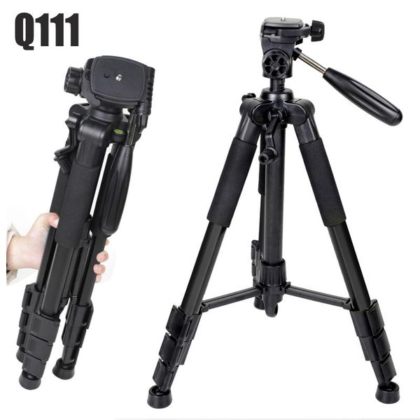 

tripods zomei q111 professional aluminum tripod portable lightweight camera with pan head for smartphone slr dslr digital