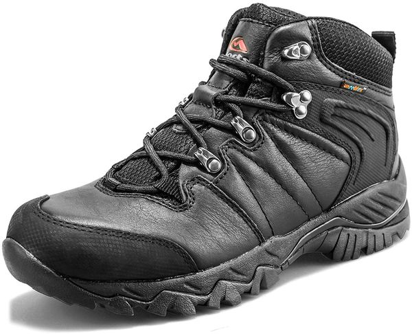 

clorts men's waterproof hiking boot outdoor backpacking hiker hkm822d, Black