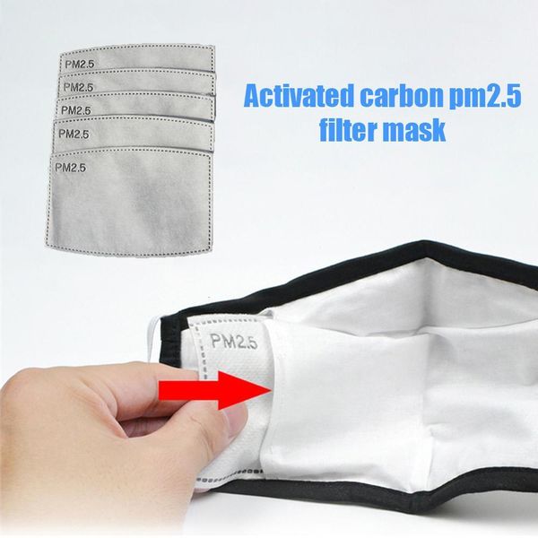 

filter protective pm2.5 media activated carbon filters insert 5 layers personal care supplies reusable mask