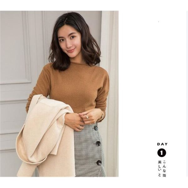 

2021 women blusas 100% new winter arrival oneck jumpers wife cashmere outfit lady clothes qncw, White;black