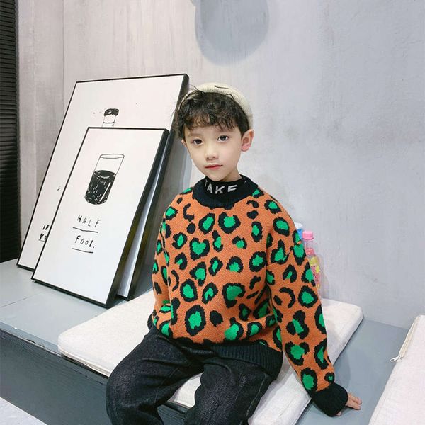 

sweater wear children's pullover t-shirt autumn winter 2020 new korean sle base coat boys, Blue