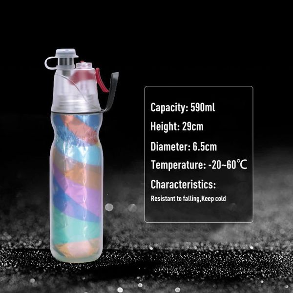

outdoor sport bottle portable travel water drinkingcup leakproof spray bottle travel cup candy color yoga camping drinking tools bbykyu