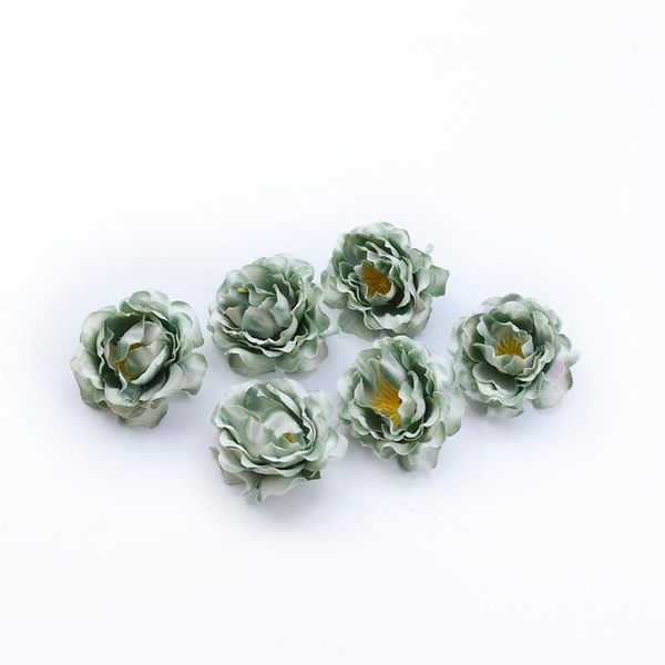 

20 искусственный маленький пион украшения дома аксессуары рождественские конфеты коробка свадебные высушенные цветы diy горшечные растения б