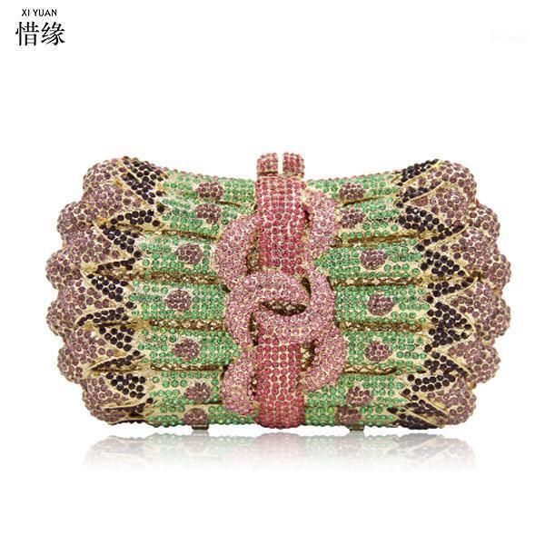 

women evening bag metal diamonds purse day clutch handbags chain shoulder messenger crystal evening bag1
