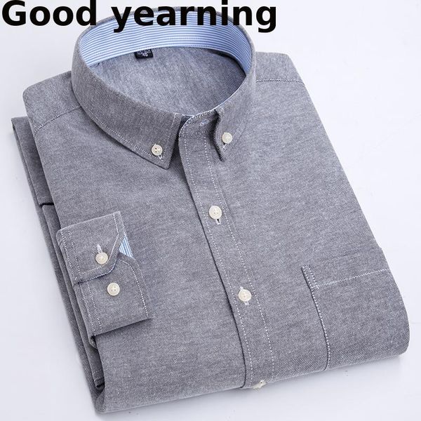 

business camisa 2020 arrival men shirt long sleeve oxford fashion causal solid twill man shirts brand clothes soft comfortable c1212, White;black